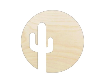 Tree Cactus - Laser Cut Out Unfinished Wood Craft Shape TRE88 Tree Cactus - Laser Cut Out Unfinished Wood Craft Shape TRE88