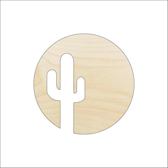 Tree Cactus - Laser Cut Out Unfinished Wood Craft Shape TRE88 Tree Cactus - Laser Cut Out Unfinished Wood Craft Shape TRE88