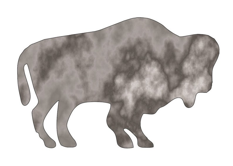 Bison Buffalo Cut Out Unfinished Metal Shape ANML31M Etsy