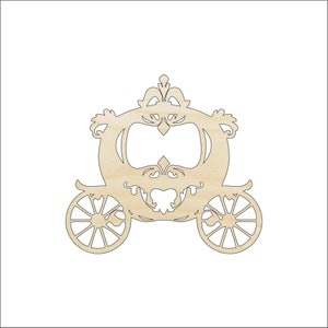 Carriage - Laser Cut Out Unfinished Wood Craft Shape WGN13 Carriage - Laser Cut Out Unfinished Wood Craft Shape WGN13
