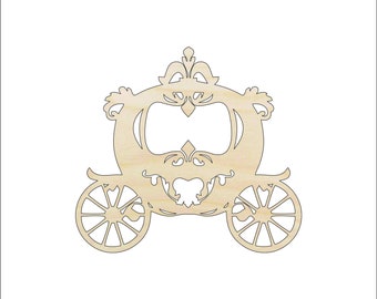 Carriage - Laser Cut Out Unfinished Wood Craft Shape WGN13 Carriage - Laser Cut Out Unfinished Wood Craft Shape WGN13