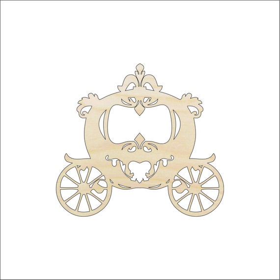 Carriage - Laser Cut Out Unfinished Wood Craft Shape WGN13 Carriage - Laser Cut Out Unfinished Wood Craft Shape WGN13