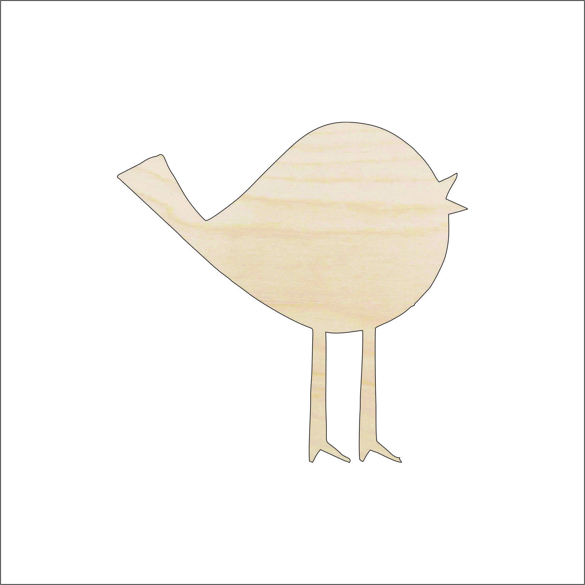 Bird - Laser Cut Out Unfinished Wood Craft Shape BRD98 Bird - Laser Cut Out Unfinished Wood Craft Shape BRD98