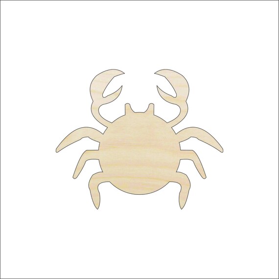 Crab - Laser Cut Out Unfinished Wood Craft Shape SEA3 Crab - Laser Cut Out Unfinished Wood Craft Shape SEA3