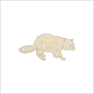 Raccoon - Laser Cut Out Unfinished Wood Craft Shape RDT26 Raccoon - Laser Cut Out Unfinished Wood Craft Shape RDT26