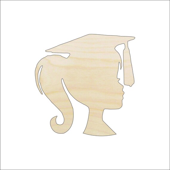 School Graduation Girl - Laser Cut Out Unfinished Wood Craft Shape SCL22 School Graduation Girl - Laser Cut Out Unfinished Wood Craft Shape SCL22