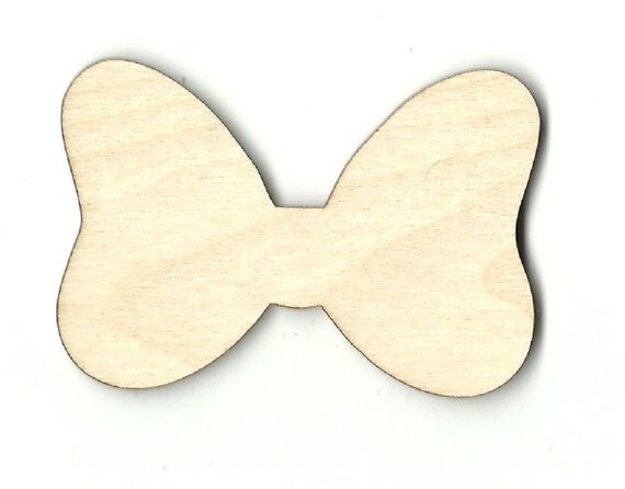 minnie mouse bow laser cut out unfinished wood shape craft etsy minnie mouse bow cut out