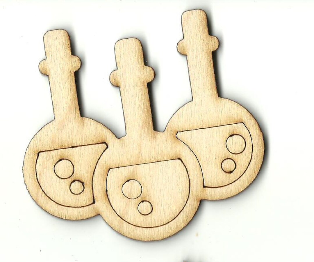 Bubbling Beakers Laser Cut Out Unfinished Wood Shape Craft Etsy