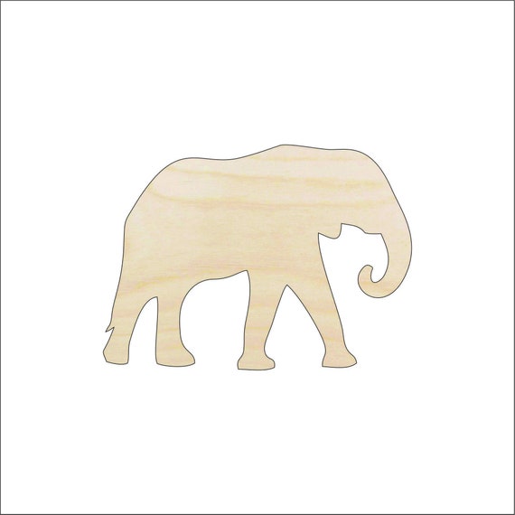 Elephant - Laser Cut Out Unfinished Wood Craft Shape ELE11 Elephant - Laser Cut Out Unfinished Wood Craft Shape ELE11