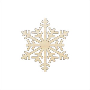 Snowflake - Laser Cut Out Unfinished Wood Craft Shape SNW14 Snowflake - Laser Cut Out Unfinished Wood Craft Shape SNW14