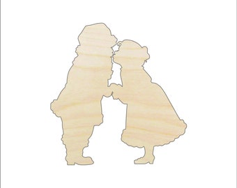 People Carolers - Laser Cut Out Unfinished Wood Craft Shape XMS187 People Carolers - Laser Cut Out Unfinished Wood Craft Shape XMS187