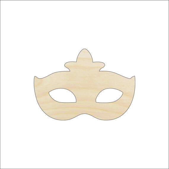 Mask - Laser Cut Out Unfinished Wood Craft Shape MSK6 Mask - Laser Cut Out Unfinished Wood Craft Shape MSK6