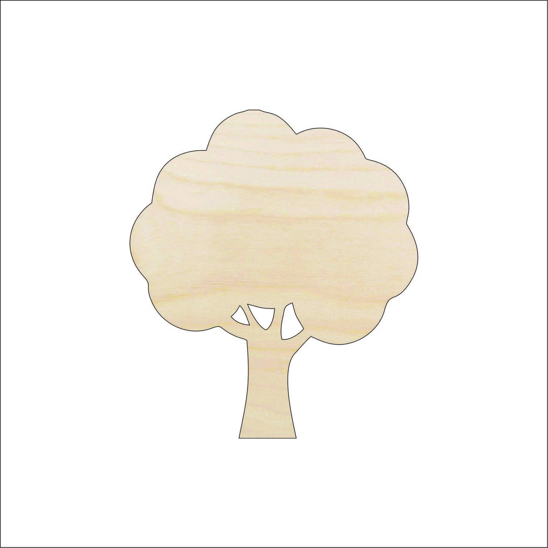 Tree - Laser Cut Out Unfinished Wood Craft Shape TRE61 Tree - Laser Cut Out Unfinished Wood Craft Shape TRE61
