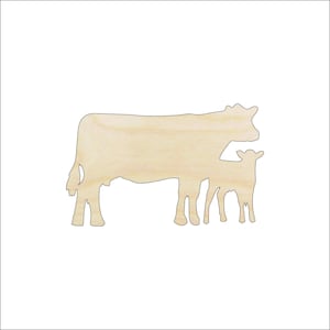 Cow - Laser Cut Out Unfinished Wood Craft Shape COW30 Cow - Laser Cut Out Unfinished Wood Craft Shape COW30