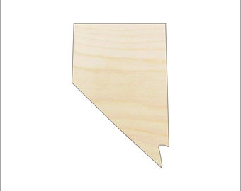 State Nevada - Laser Cut Out Unfinished Wood Craft Shape STAT76 State Nevada - Laser Cut Out Unfinished Wood Craft Shape STAT76