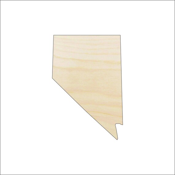 State Nevada - Laser Cut Out Unfinished Wood Craft Shape STAT76 State Nevada - Laser Cut Out Unfinished Wood Craft Shape STAT76