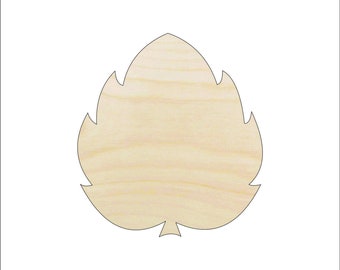 Leaf - Laser Cut Out Unfinished Wood Craft Shape LEF19 Leaf - Laser Cut Out Unfinished Wood Craft Shape LEF19