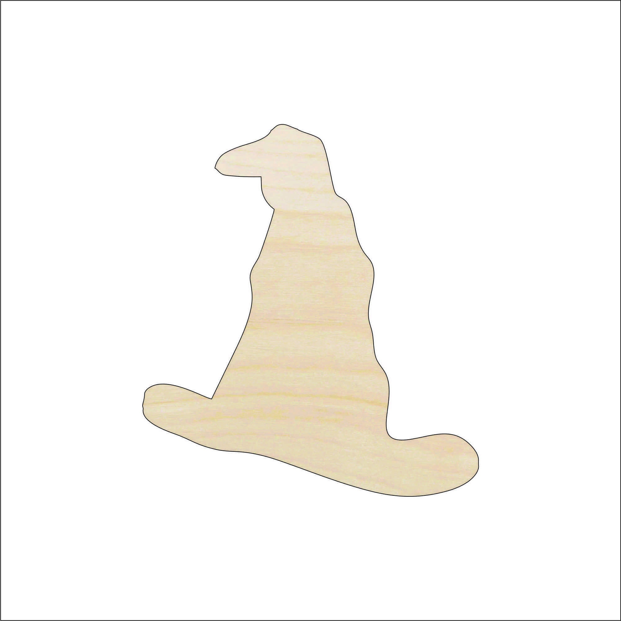Hat Wizard - Laser Cut Out Unfinished Wood Craft Shape FAL231 Hat Wizard - Laser Cut Out Unfinished Wood Craft Shape FAL231