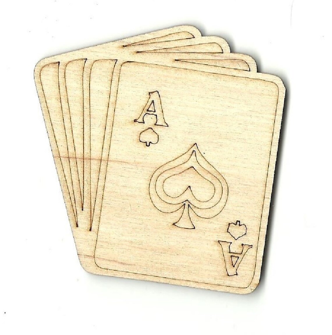 Playing Cards Laser Cut Out Unfinished Wood Shape Craft - Etsy