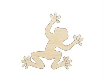 Frog - Laser Cut Out Unfinished Wood Craft Shape FRG23 Frog - Laser Cut Out Unfinished Wood Craft Shape FRG23