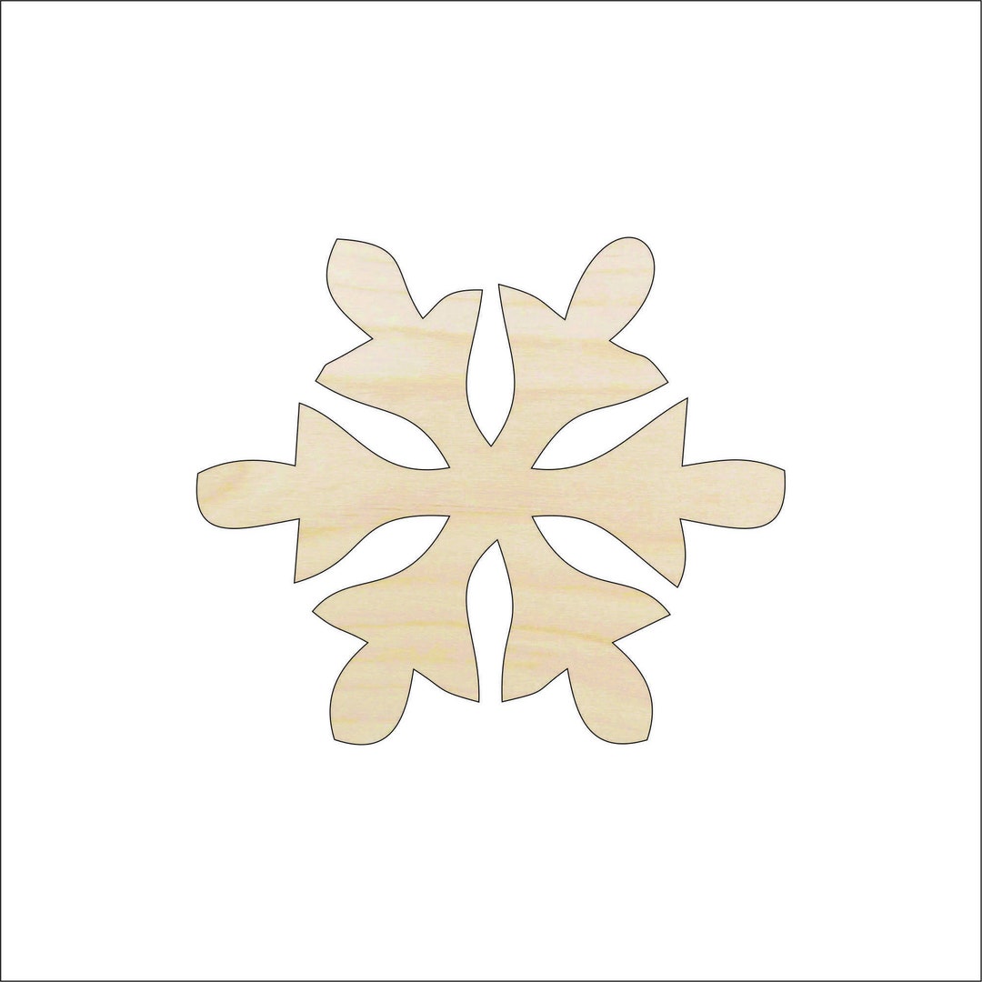 Snowflake - Laser Cut Out Unfinished Wood Craft Shape SNW54 Snowflake - Laser Cut Out Unfinished Wood Craft Shape SNW54