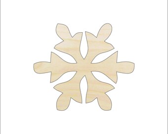 Snowflake - Laser Cut Out Unfinished Wood Craft Shape SNW54 Snowflake - Laser Cut Out Unfinished Wood Craft Shape SNW54