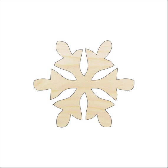 Snowflake - Laser Cut Out Unfinished Wood Craft Shape SNW54 Snowflake - Laser Cut Out Unfinished Wood Craft Shape SNW54