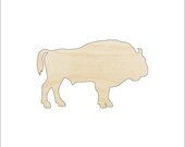Bison Buffalo - Laser Cut Out Unfinished Wood Craft Shape ANML54 Bison Buffalo - Laser Cut Out Unfinished Wood Craft Shape ANML54
