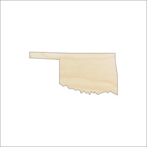 State Oklahoma - Laser Cut Out Unfinished Wood Craft Shape STAT84 State Oklahoma - Laser Cut Out Unfinished Wood Craft Shape STAT84