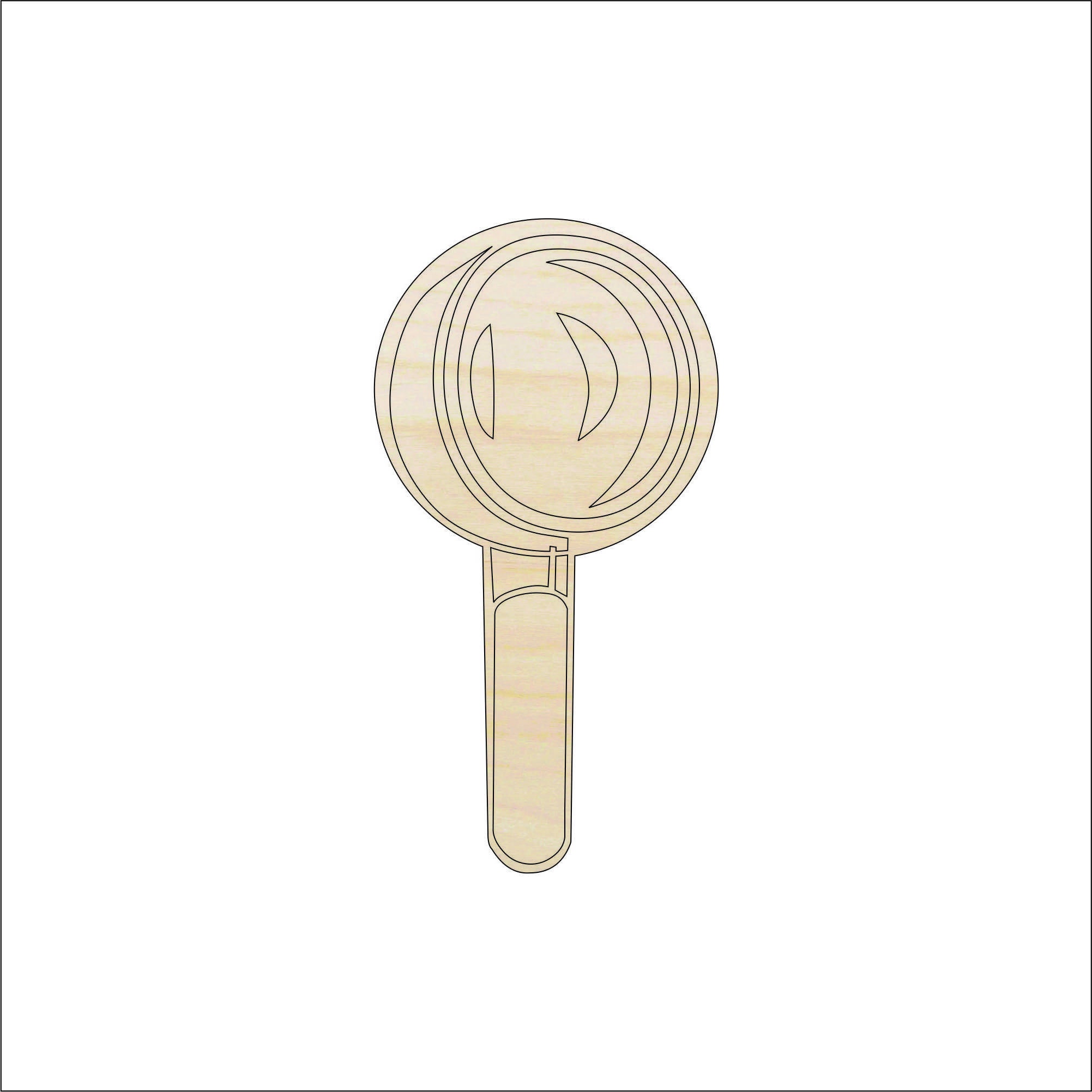 Science Magnifying Glass - Laser Cut Out Unfinished Wood Craft Shape SNC2 Science Magnifying Glass - Laser Cut Out Unfinished Wood Craft Shape SNC2