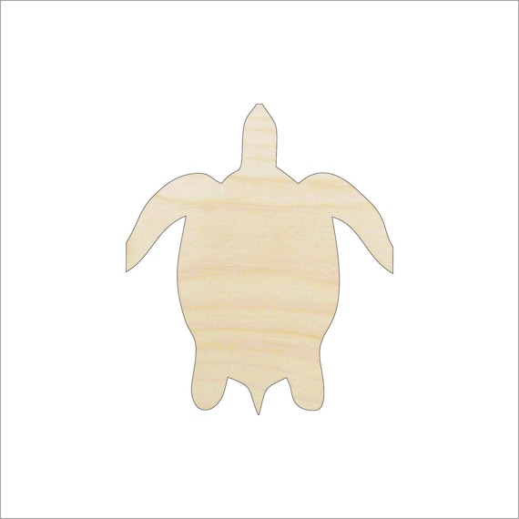 Sea Turtle - Laser Cut Out Unfinished Wood Craft Shape SEA55 Sea Turtle - Laser Cut Out Unfinished Wood Craft Shape SEA55