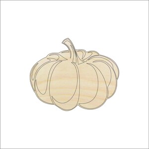 Pumpkin - Laser Cut Out Unfinished Wood Craft Shape FAL259 Pumpkin - Laser Cut Out Unfinished Wood Craft Shape FAL259