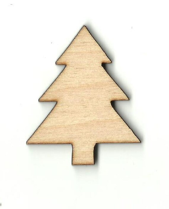 Christmas Tree Laser Cut Out Unfinished Wood Shape Craft Etsy