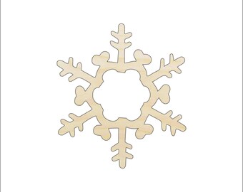 Snowflake - Laser Cut Out Unfinished Wood Craft Shape SNW25 Snowflake - Laser Cut Out Unfinished Wood Craft Shape SNW25