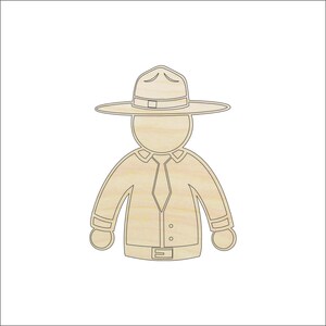 People Ranger - Laser Cut Out Unfinished Wood Craft Shape TRP55 People Ranger - Laser Cut Out Unfinished Wood Craft Shape TRP55