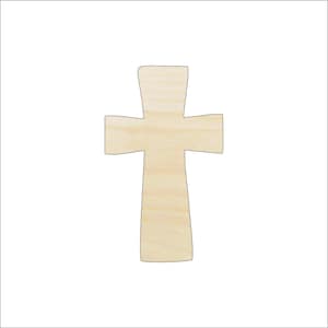 Wood Cross, Wooden Cross for Crafts, Religious Decor, Christian