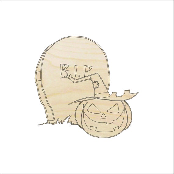 Tombstone - Laser Cut Out Unfinished Wood Craft Shape FAL126 Tombstone - Laser Cut Out Unfinished Wood Craft Shape FAL126