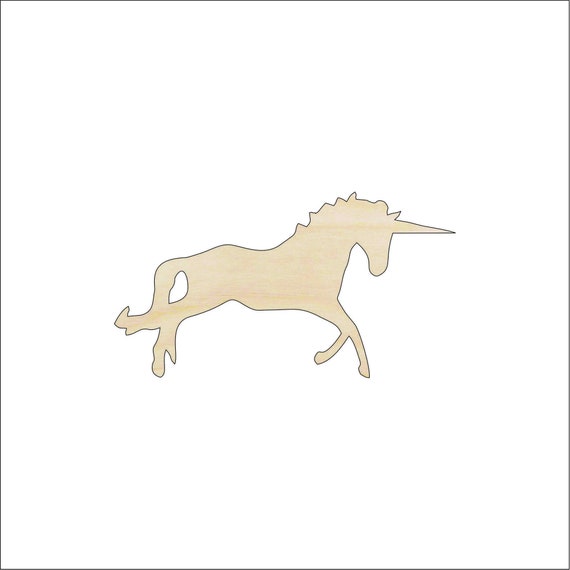 Unicorn - Laser Cut Out Unfinished Wood Craft Shape MYTH73 Unicorn - Laser Cut Out Unfinished Wood Craft Shape MYTH73