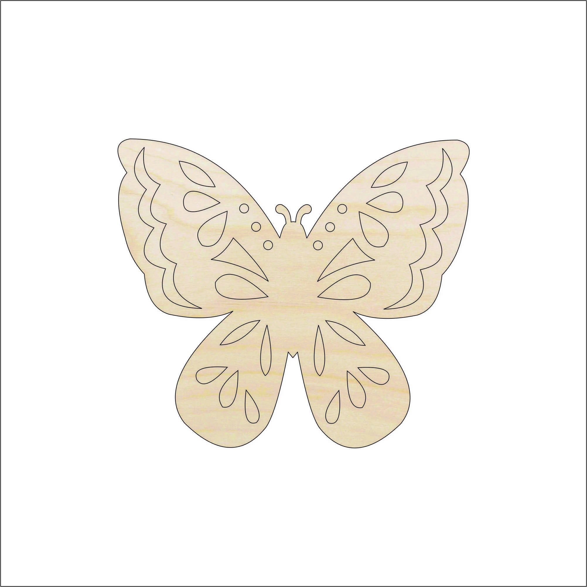Butterfly - Laser Cut Out Unfinished Wood Craft Shape BUG84 Butterfly - Laser Cut Out Unfinished Wood Craft Shape BUG84