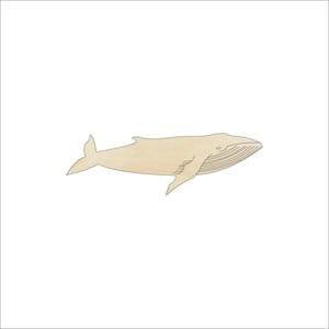 Whale - Laser Cut Out Unfinished Wood Craft Shape SEA19 Whale - Laser Cut Out Unfinished Wood Craft Shape SEA19