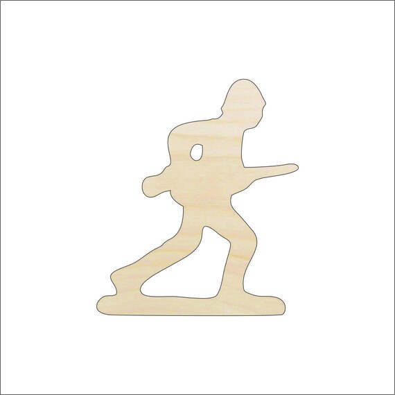 Military Army Man - Laser Cut Out Unfinished Wood Craft Shape TOY37 Military Army Man - Laser Cut Out Unfinished Wood Craft Shape TOY37