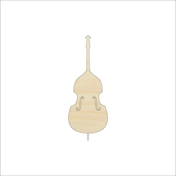 Music Violin - Laser Cut Out Unfinished Wood Craft Shape MSC41 Music Violin - Laser Cut Out Unfinished Wood Craft Shape MSC41