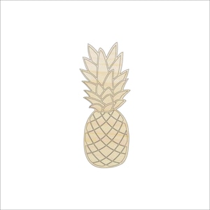 Food Pineapple - Laser Cut Out Unfinished Wood Craft Shape FOD14 Food Pineapple - Laser Cut Out Unfinished Wood Craft Shape FOD14