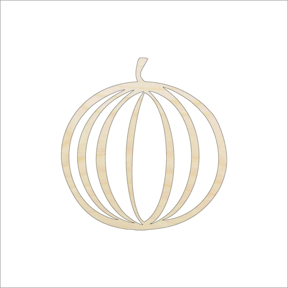 Pumpkin - Laser Cut Out Unfinished Wood Craft Shape FAL129 Pumpkin - Laser Cut Out Unfinished Wood Craft Shape FAL129