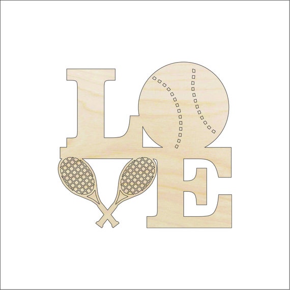 Word Tennis - Laser Cut Out Unfinished Wood Craft Shape SPT609 Word Tennis - Laser Cut Out Unfinished Wood Craft Shape SPT609