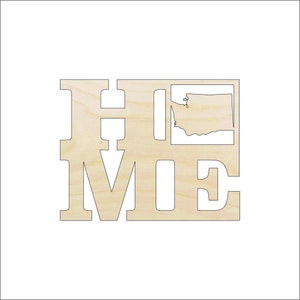 State Washington Home - Laser Cut Out Unfinished Wood Craft Shape STAT33 State Washington Home - Laser Cut Out Unfinished Wood Craft Shape STAT33