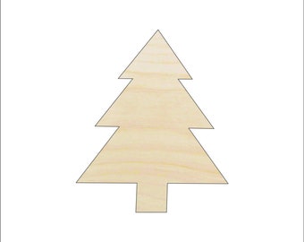 Tree - Laser Cut Out Unfinished Wood Shape Craft Supply XMS125