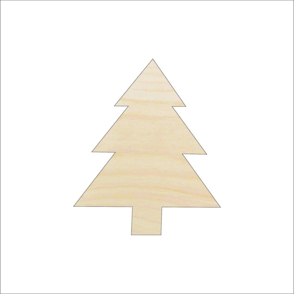 Tree - Laser Cut Out Unfinished Wood Shape Craft Supply XMS125