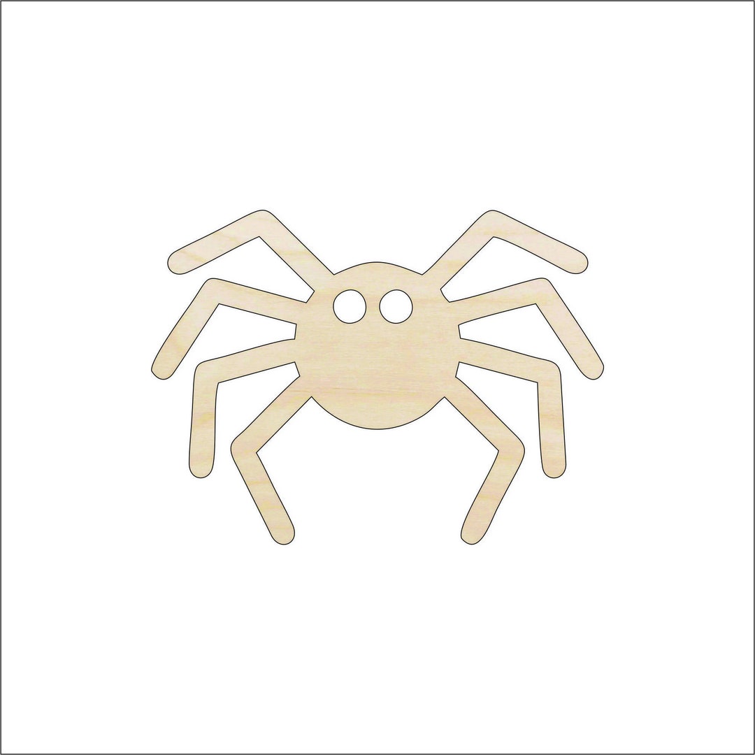 Spider - Laser Cut Out Unfinished Wood Craft Shape BUG82 Spider - Laser Cut Out Unfinished Wood Craft Shape BUG82