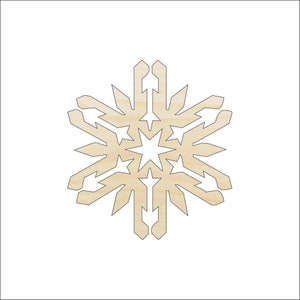 Schneeflocke - Holz Handwerk Form Laser Cut Out & Unfertige DIY Handwerk Versorgung SNW61